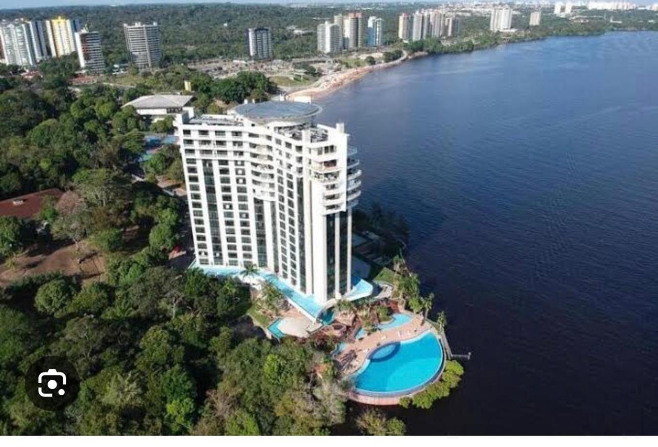 Flat No Condominio Do Edificio Tropical Executive E Residence Com Vista Para O Rio Manaus Kültér fotó